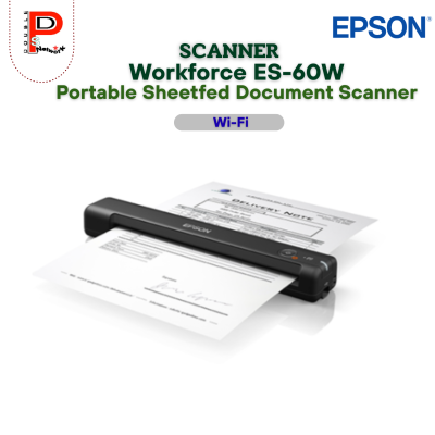 EPSON : ES-60W Wi-Fi Portable Sheetfed Document Scanner
