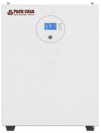 PACO CASA GXE-48200A-10kWh LiFePO4 Battery 10kWh | แบตเตอรี่ลิเธียมฟอสเฟต 10kWh ปลอดภัยสูงสุดด้วยระบบดับเพลิงอัตโนมัติ Aerosol