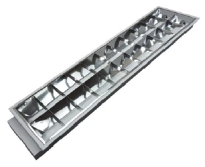 โคมตะแกรงอลูมิเนียมฝังฝ้า VCK รุ่น BRIGHT O G3 Series (สำหรับหลอด LED T8)