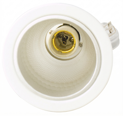 VCK โคมไฟดาวน์ไลท์ฝังฝ้าหน้ากลม รุ่น AURA R142 สีขาว ขั้ว E27