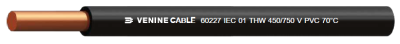 สายไฟ VENINE THW (60227 IEC 01) 450/750V 70°C สายแข็งแกนเดี่ยว มาตรฐาน มอก. 11-2553
