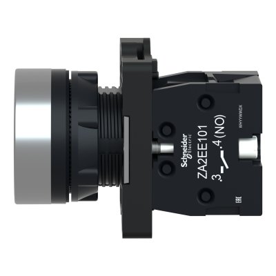 Easy Harmony XA2 สวิตช์ปุ่มกดหัวเรียบ-กดเด้งกลับ 22 มม. | Schneider Electric