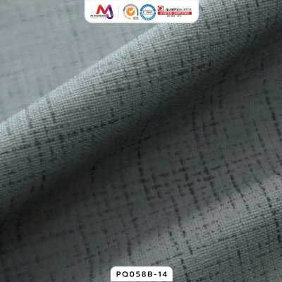 PQ058B หนังเทียม PVC ปั้มลายผ้าลินิน หน้ากว้าง 145±3 ซม. หนา 0.85 ซม.