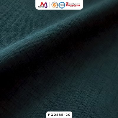 PQ058B หนังเทียม PVC ปั้มลายผ้าลินิน หน้ากว้าง 145±3 ซม. หนา 0.8 mm.