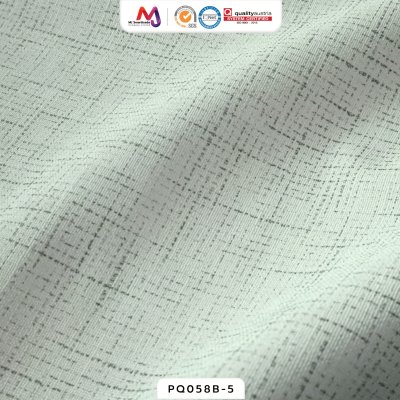 PQ058B หนังเทียม PVC ปั้มลายผ้าลินิน หน้ากว้าง 145±3 ซม. หนา 0.85 ซม.