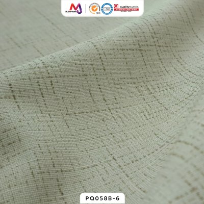 PQ058B หนังเทียม PVC ปั้มลายผ้าลินิน หน้ากว้าง 145±3 ซม. หนา 0.85 ซม.