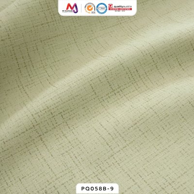 PQ058B หนังเทียม PVC ปั้มลายผ้าลินิน หน้ากว้าง 145±3 ซม. หนา 0.85 ซม.