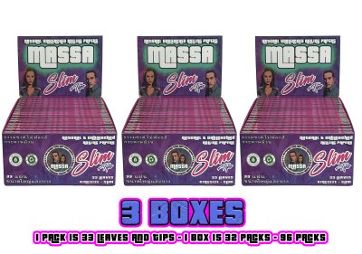 MASSA Slim Rolling paper feuilles a rouler rolling leaves RAW OCB Thailand Wholesale online 7/11 กระดาษมวนบุหรี่