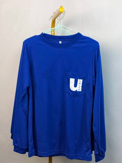 เสื้อคอกลมสีน้ำเงินแขนยาว (ฝ่ายผลิต)