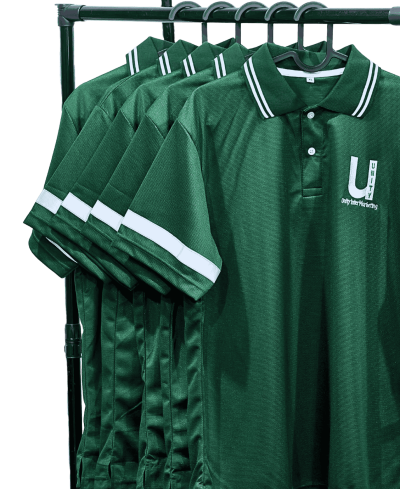 เสื้อโปโลสีเขียวเข้ม (ฝ่ายผลิต)