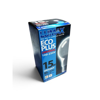 หลอดไฟ ECO PLUS LED BULB 110-250V 15W 6500K 1600LM E27 LUMAX