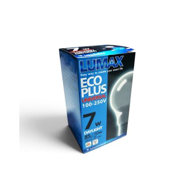 หลอดไฟ ECO PLUS LED BULB 110-250V 7W E27 LUMAX