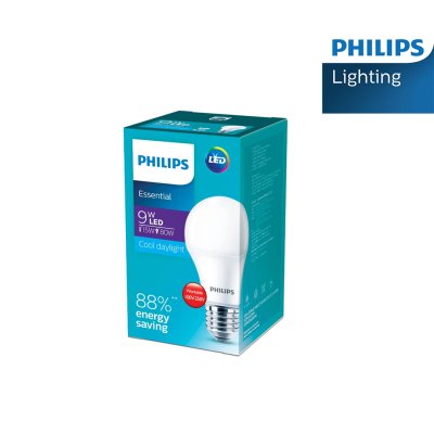 หลอดไฟ LED A60 ESSENTIAL 9W 6500K E27 PHILIPS