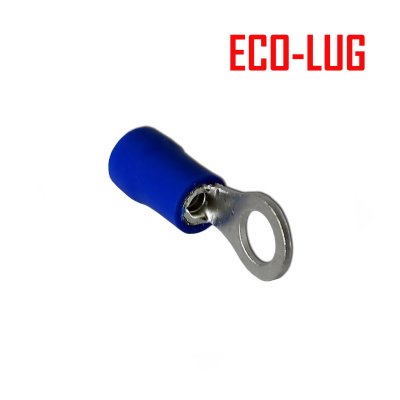 Insulated Ring Terminal หางปลากลมหุ้ม (100 ตัว) ECOLUG