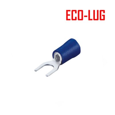 Insulated Spade Terminal หางปลาแฉกหุ้ม (100 ตัว) ECOLUG