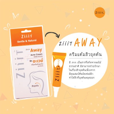 ZiiiT Away 7 g. (Pack2)ซิท อะเวย์ ครีมทาสิวสูตรเข้มข้น