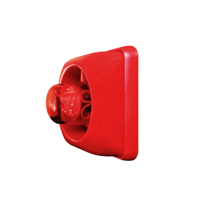 กระดิ่งแจ้งเหตุเพลิงไหม้ CM-ST100A พร้อมไฟกระพริบ strobe ด้านขวา