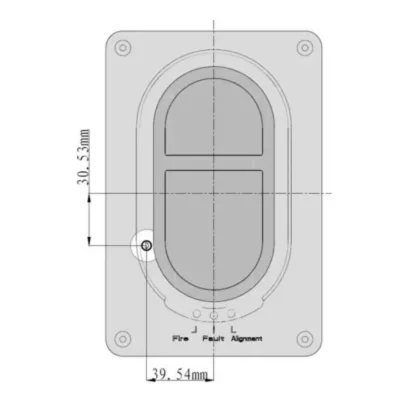 TNA TX7130 ขนาดตัวเครื่องและขายึด 158.5 × 79 มม.