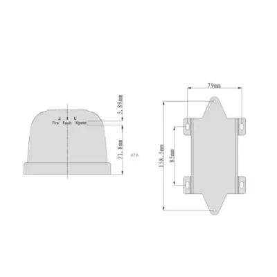 TNA TX7130 แบบด้านหน้า ตำแหน่ง Laser Beam Pointer