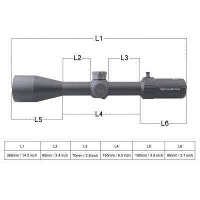 Vector Optics Marksman 6-24x50 FFP Riflescope