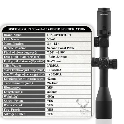 Discovery Optics VT-Z 3-12x42 SFIR