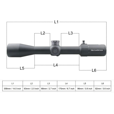 Vector Optics Marksman 4-16x44 FFP Riflescope