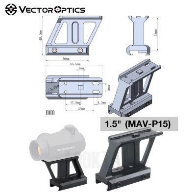 ขากล้อง Cantilever Picatinny Riser Mount สำหรับ Maverick, Scrapper, AimPoint Micro