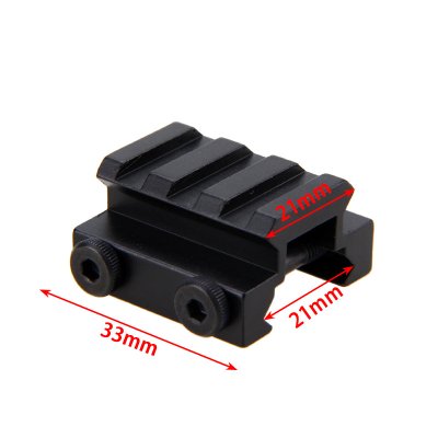 รางยก Picatinny 21-21mm. รางยกสูง ยาว 33mm. 02