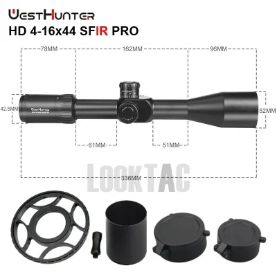 WestHunter HD 4-16x44 SFIR PRO พร้อมอุปกรณ์ครบชุดจาก Looktac รับประกัน 3 ปี