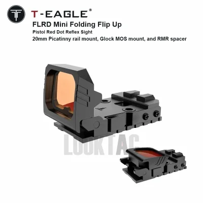 T-EAGLE FLRD Mini Folding Flip Up Pistol Red Dot Reflex Sight