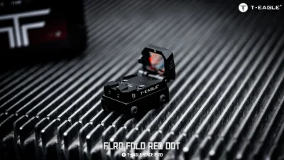 T-EAGLE FLRD Mini Folding Flip Up Pistol Red Dot Reflex Sight