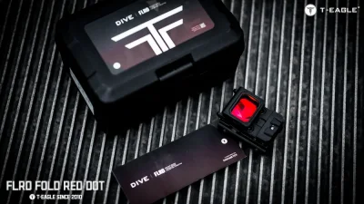 T-EAGLE FLRD Mini Folding Flip Up Pistol Red Dot Reflex Sight