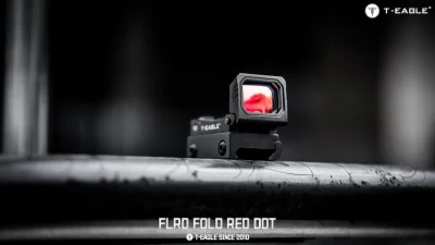 T-EAGLE FLRD Mini Folding Flip Up Pistol Red Dot Reflex Sight