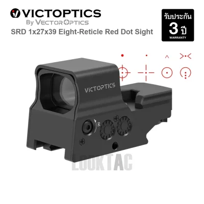 VictOptics SRD 1x27x39 Eight-Reticle Red Dot Sight (SKU: RDSL35)
