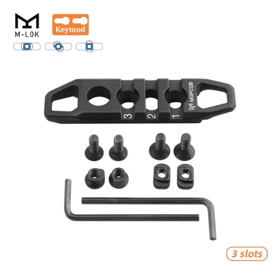 รางเสริมอลูมิเนียม Picatinny 21mm แบบ 2 ระบบ (M-LOK & Keymod) ขนาด 3 slot