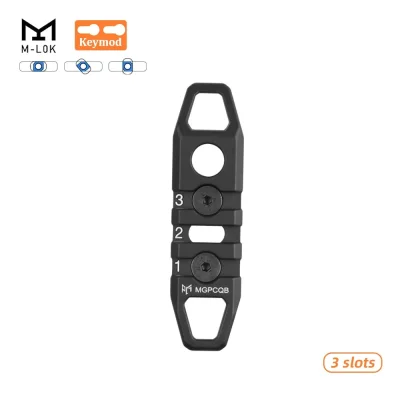รางเสริมอลูมิเนียม Picatinny 21mm แบบ 2 ระบบ (M-LOK & Keymod) ขนาด 3 Slot