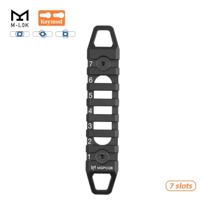 รางเสริมอลูมิเนียม Picatinny 21mm แบบ 2 ระบบ (M-LOK & Keymod) ขนาด 7 Slot
