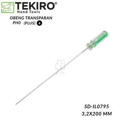 TEKIRO Obeng Kristal PH0 Plus (+) 3,2x200 mm