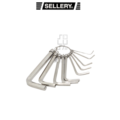 Sellery Kunci L Pendek 10 Pcs - Chrome Vanadium