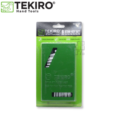 TEKIRO HK-ST1211 Kunci L Set Bintang Box Besi 6 pcs Pendek