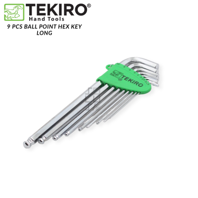 TEKIRO HK-BP1204 Kunci L Set Ballpoint 9 pcs Panjang