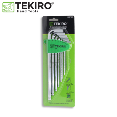 TEKIRO HK-BP1204 Kunci L Set Ballpoint 9 pcs Panjang
