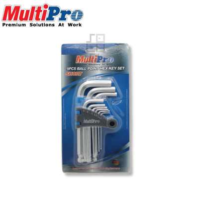 Hex Key Set Ballpoint Short 9pcs / Kunci L Set Multipro