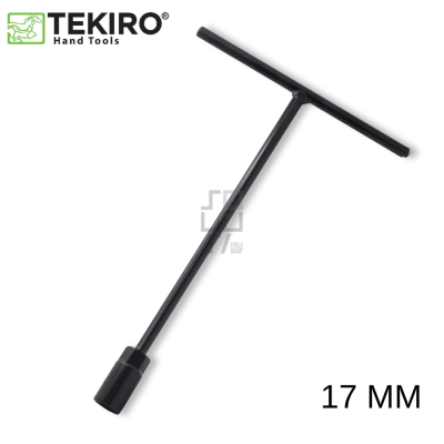 TEKIRO Kunci Sock T Hitam 7 - 17mm Panjang Chrome Vanadium
