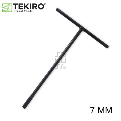 TEKIRO Kunci Sock T Hitam 7 - 17mm Panjang Chrome Vanadium