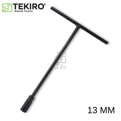 TEKIRO Kunci Sock T Hitam 7 - 17mm Panjang Chrome Vanadium