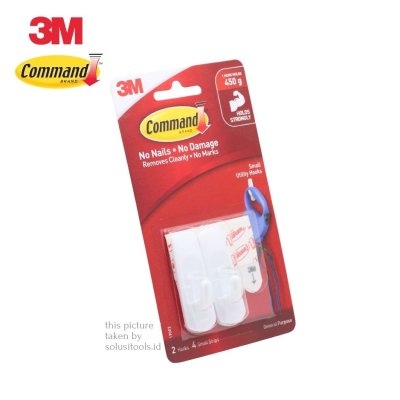 3M Command Small Utility Hook 17002 Menahan 450g
