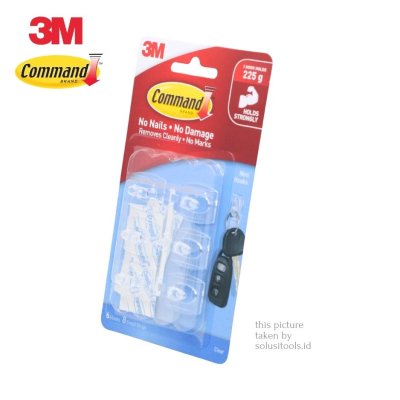 3M Command Gantungan Mini Transparan 17006CLR