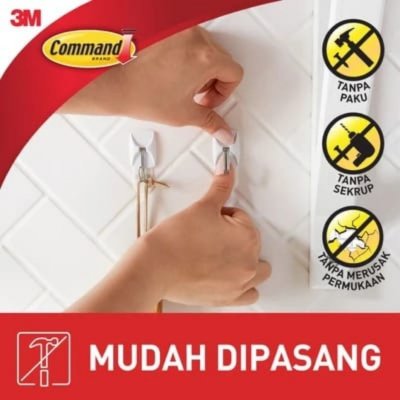 3M Command Basic Large Hook 17503 Gantungan Serbaguna