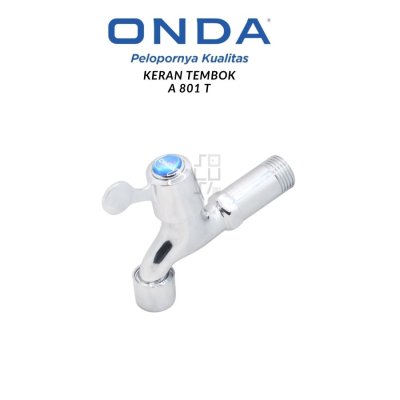 Kran Tembok ONDA A 801 T - Chrome, 1/2 Inch, Tahan Lama